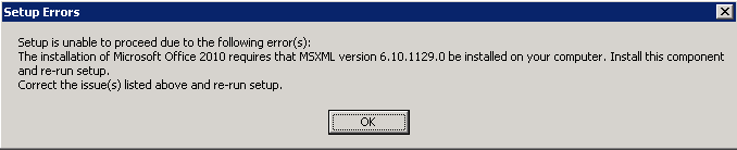msxml 6.10.11 for office 2010