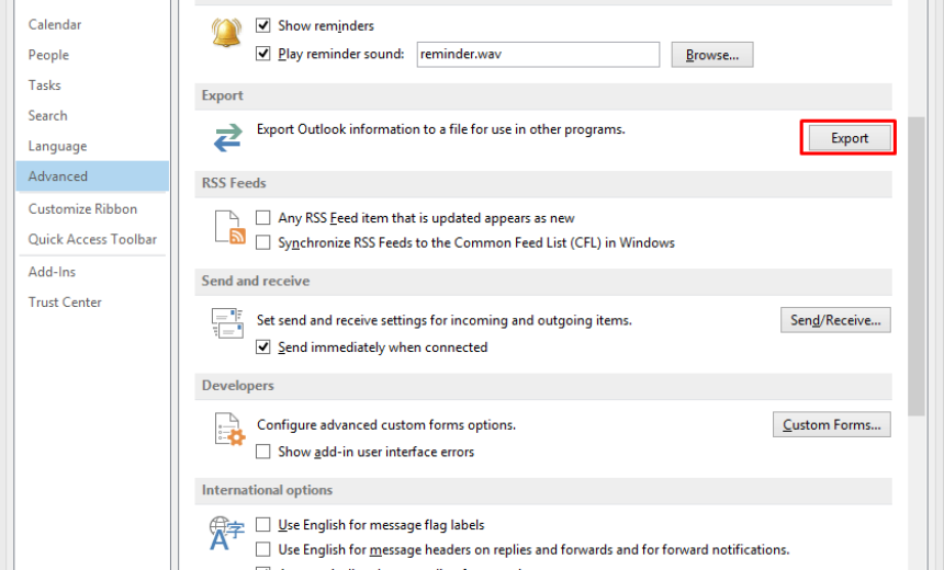 Outlook export option Alexander s Blog Outlook export option Alexander s Blog