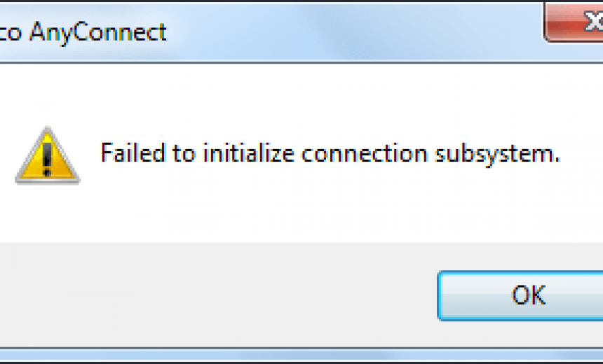 Failed to validate. Ошибка failed to initialize. Cisco ANYCONNECT Error. Err_failed. Error 53.