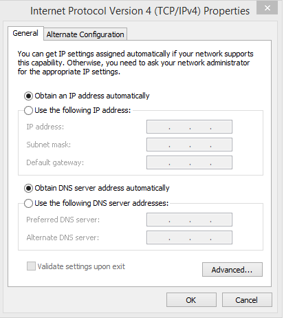 Vista Can Ping But Not Browse Internet Anonymously