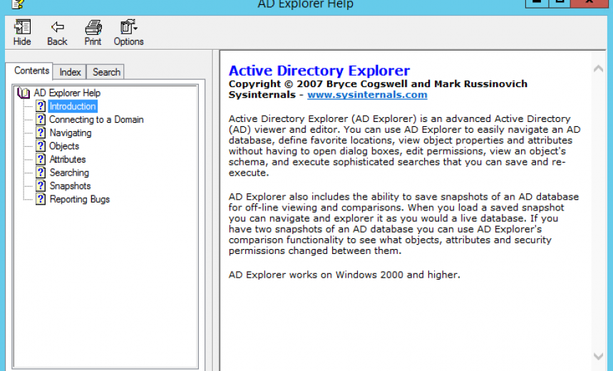 ADExplorerHelp | Alexander's Blog