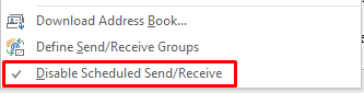 Automatic Send/Receive Not Working in Outlook | Alexander's Blog