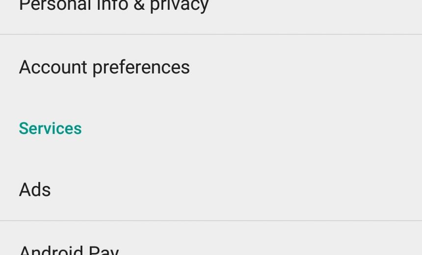 Account and Services Settings