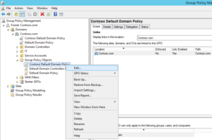 Contoso Default Domain Policy
