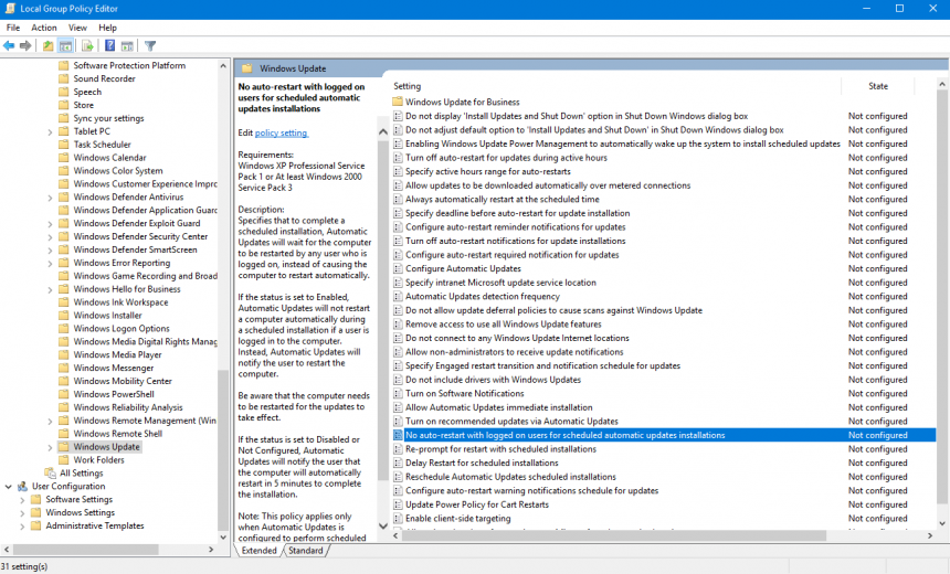 Local Group Policy Editor