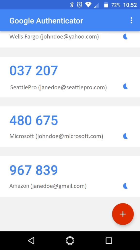 Comparison of Google and Microsoft Authenticator Apps | Alexander's Blog