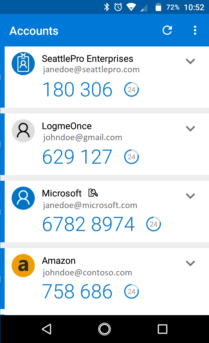 how do i find my microsoft authenticator code and url