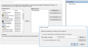 Adding available snap-ins in an MMC