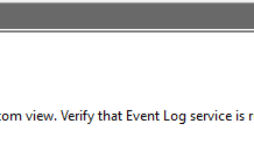 event id 1505 access is denied