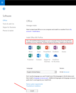 Installing Office 365 ProPlus