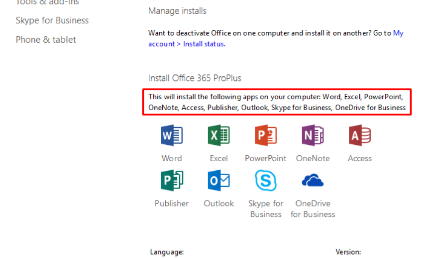 Installing Office 365 ProPlus