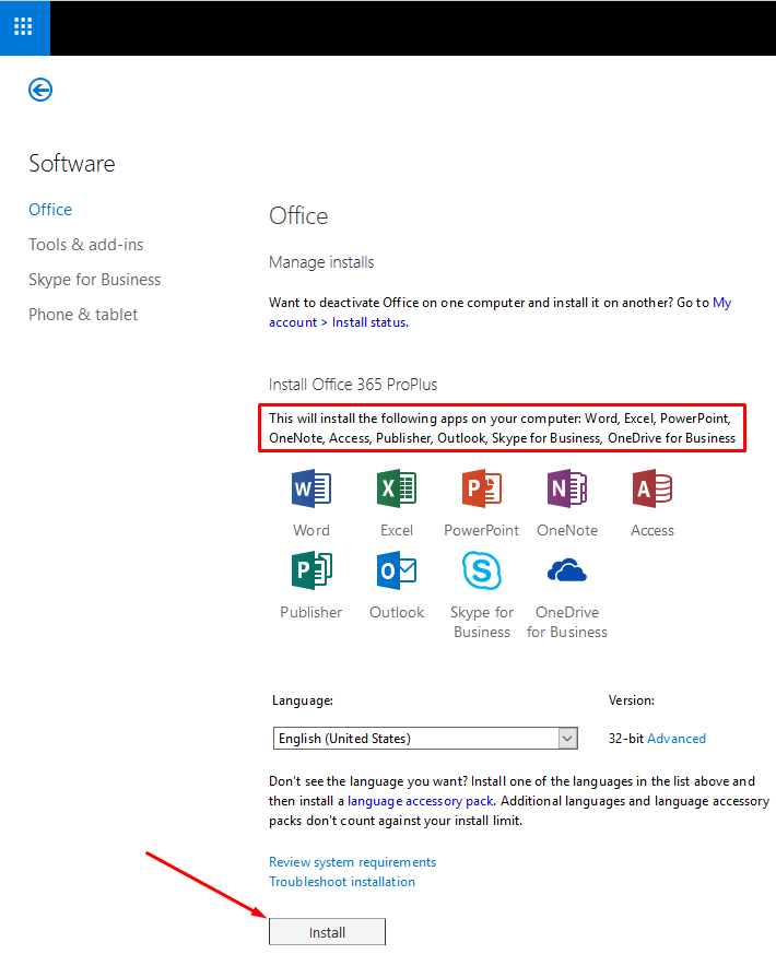 office 365 onedrive for business install