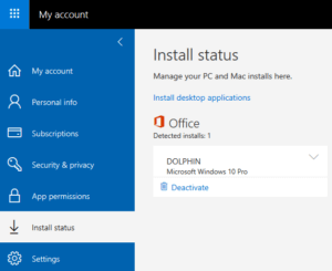 Office 365 ProPlus Install Status