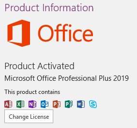 Office 2018 activated before OneNote 2016