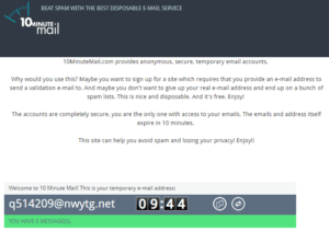 Disposable Email Service - 10MinuteMail.com