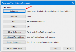 Advanced View Settings Compact