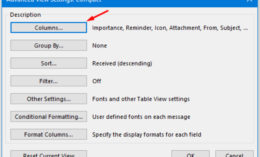 Advanced View Settings Compact