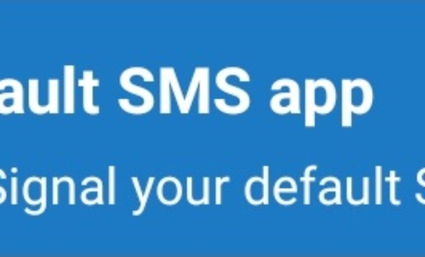 Use as default SMS app