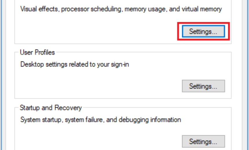 Could not create settings. Could not create settings