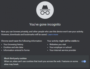 how to change incognito mode to normal in chrome