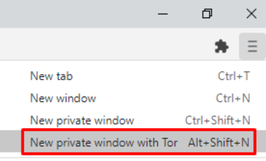 Open New Private Window with TOR in Brave