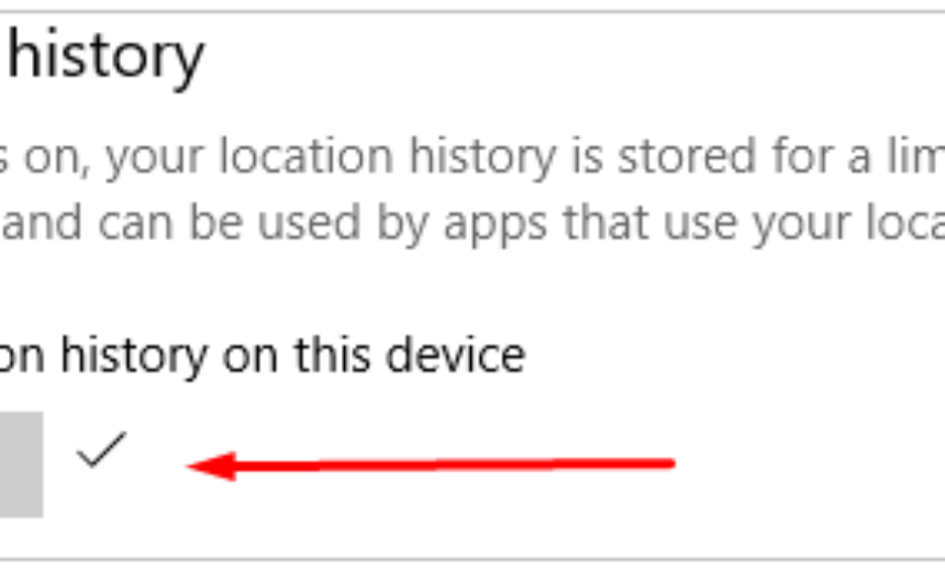 Clearing the Location history