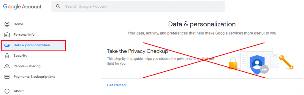 Take the Privacy Checkup