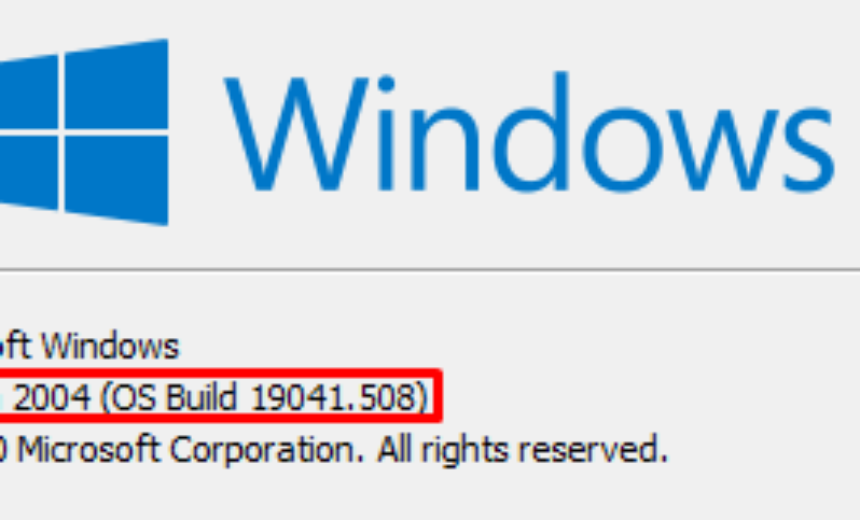Windows 10 version and OS build