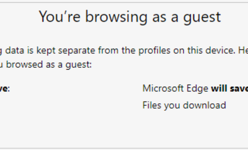 You're browsing as guest