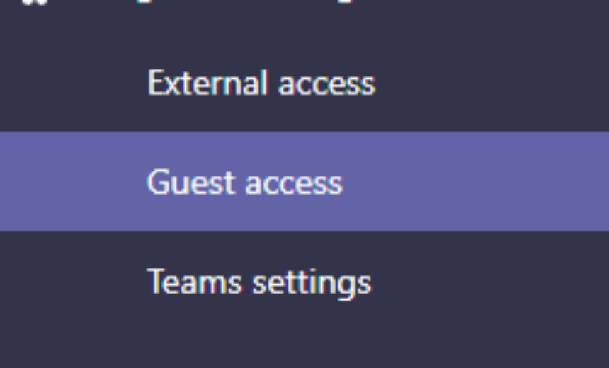 Allow Guest Access in Teams