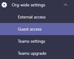 Allow Guest Access in Teams