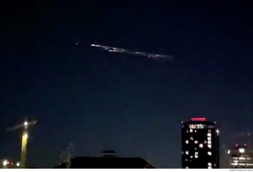 SpaceX's space junk over Seattle