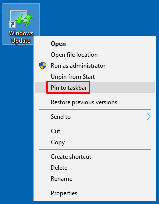 Pin to Taskbar