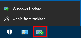 Unpin from taskbar option