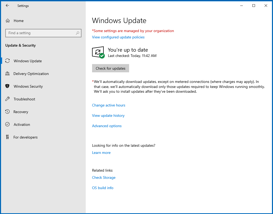 Windows Server 2019 - Windows Update