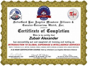 Global Espionage & Intelligent Services Certification
